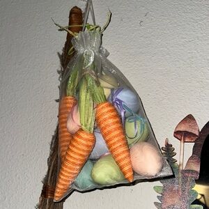 Decorative Cottagecore Spring/ Easter Carrots and Eggs Set Home Decor